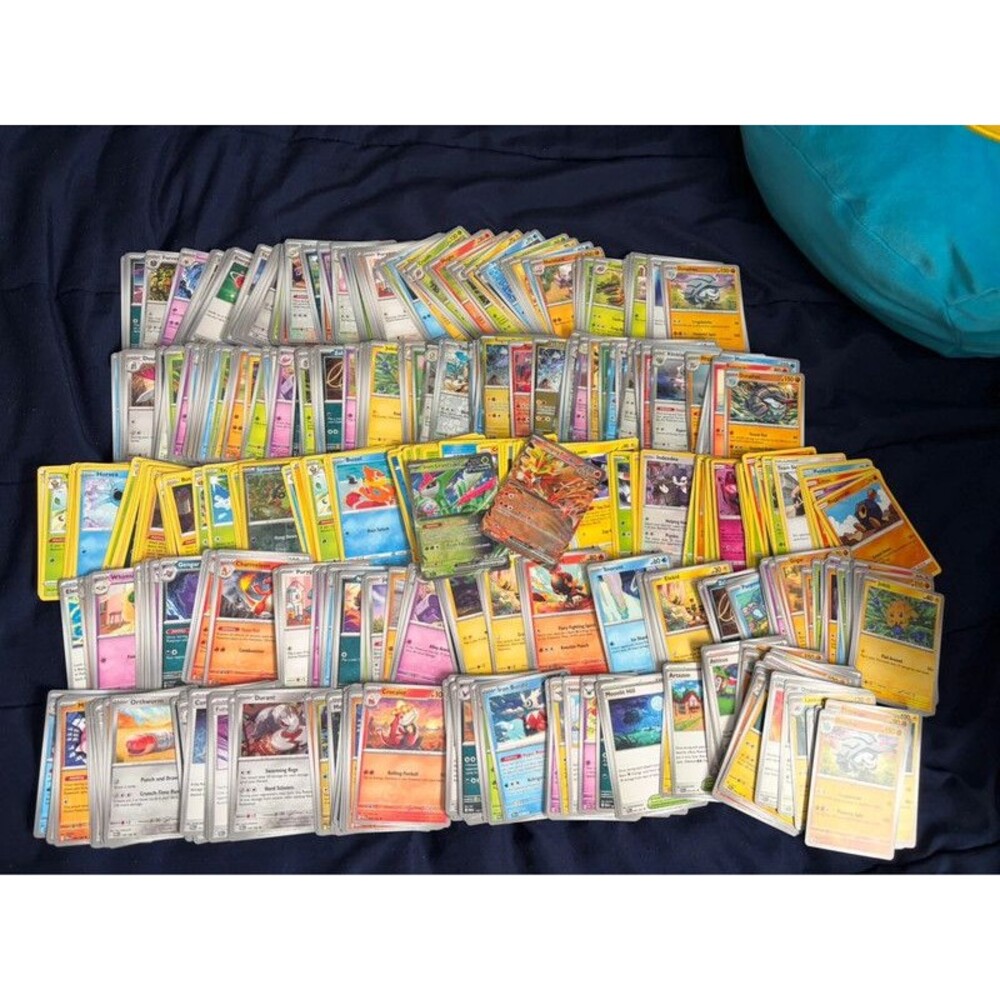 Pokémon TCG Card Lot 500 Cards Iron Leaves EX & Gouging Fire EX